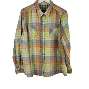 Woolrich Women's XXL Roll Tab Sleeve Shirt Conundrum Convertible Multicolor